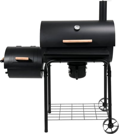 Lund Houtskoolbarbecue XXL -met rookoven - 64 x 37cm grilloppervlak
