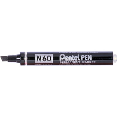 Pentel merkstift - pen afgeschuind - n60A zwart