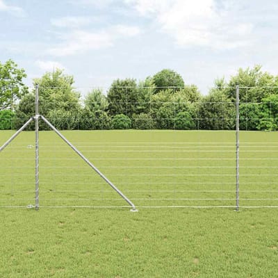 vidaXL - Gelast - Draadhek - met - Spikes - 25 - x - 1,5 - m - Gegalvaniseerd - staal - Mesh