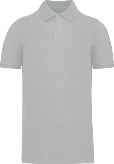 Biologische Piqué herenpolo 'Bio180' merk Kariban Snow Grey - XXL