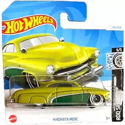 HOT WHEELS HIROHATA MERCURY USA GREEN/GREEN 143/250 1:64 HW ROD SQUAD 5/5