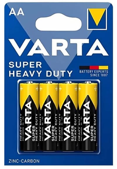 Varta Koolzink AA batterijen - 1,5 Volt - 4 stuks - Lange levensduur