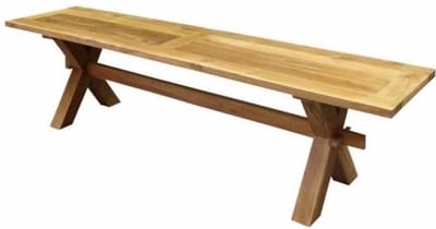 Minerva tuinbank 180 cm kruispoot teak
