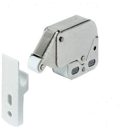 Dailygoods- Meubelgrendel Hoogwaardige Kwaliteit - Mini Latch - Drukknop - Keuken-/Kastdeuren - 2/4 Stuks - Makkelijk te Installeren - Deursluiting