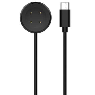 Oplader – USB-C Oplaadkabel – Geschikt voor Google Pixel Watch 3 / Pixel Watch 2 – Magnetische Smartwatch Oplaadkabel – 1 Meter – Zwart