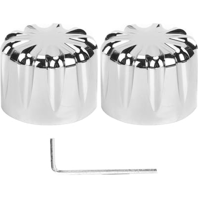 Paar Motor CNC Aluminium Asmoer Dop Cover Waterdruppel Type Geschikt voor Electra Road Glides Electroplated Silver