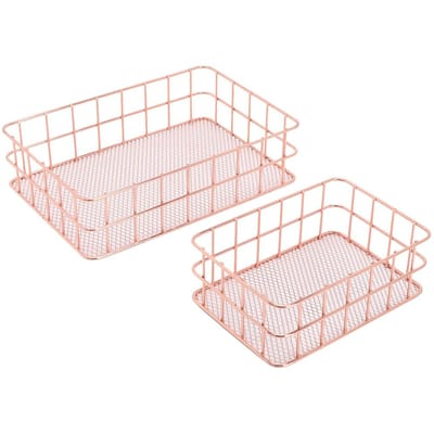 2 stuks Multifunctionele Huishoudelijke Strijkijzer Cosmetica Opberg Fruit Houder Bord Container Mand Organizer white