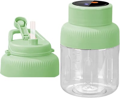 Elektrische Sapcentrifuge - Fruitsap Maker - Verse Sappen Maken - Draadloos Draagbaar Design - 1 3 Liter - Groen