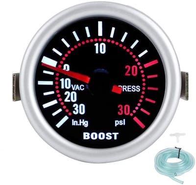 Dailygoods- Boostmeter 52 Mm Hoge Nauwkeurigheid - Drukmeter - Turbodrukmeter - Vacuümdrukmeter - 12V Voertuigen - Eenvoudige Installatie