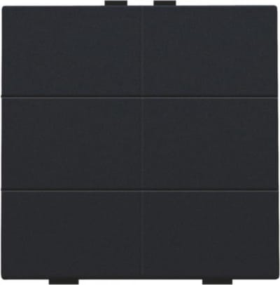 Niko Home control zesvoudige drukknop black coated - 161-51006