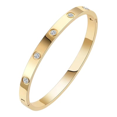 Janix Dames Armband – Roestvrij Staal – Goudkleurig – Met Zirkonia – Waterbestendig