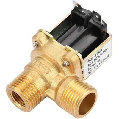 Messing AC220V G12 Normaal Gesloten Pilotgestuurde Waterinlaat Elektrische Solenoïdeklep