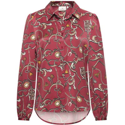 Hv Society - Blouse - Burgundy - S (36)