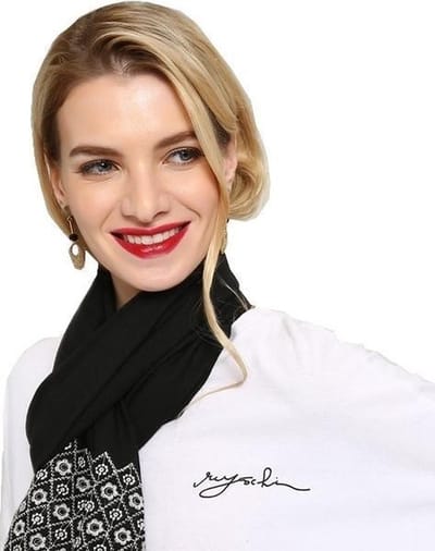 Transparante Sjaal - Dames Sjaal - Zwart - 180 cm