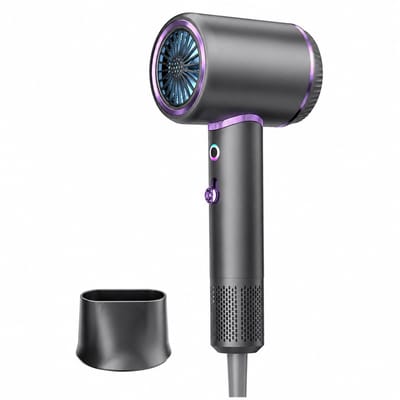 Haardroger - 2000 W - koude en warme lucht - 3 snelheden - geconcentreerd mondstuk - grijs