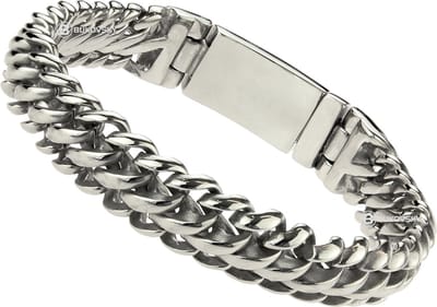 Bukovsky - Stalen Schakelarmband - "Elegance Extra Small" - 21 cm - Zilverkleur - Gepolijst - Glanzend - Rvs - 316L Stainless Steel
