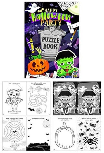 Halloween Mini Puzzelboeken - Set van 10
