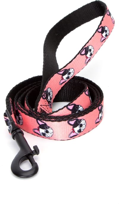 Nobleza Hondenriem met Print - Uitlaatriem Hond - Puppyriem - Polyester - 120 cm - Roze