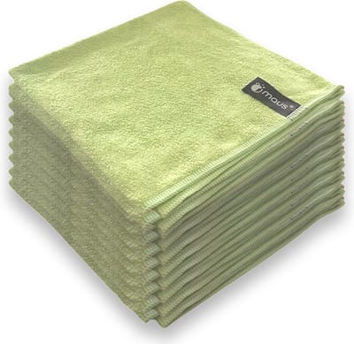 MAUS microvezeldoekjes professional - groen - 100 stuks - 40x40cm - zonder schoonmaakmiddel effectief