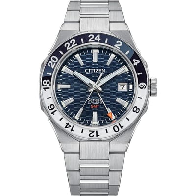Citizen Series 8 GMT NB6034-58L Horloge - Staal - Zilverkleurig - Ø 41 mm