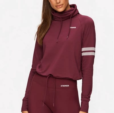 Stronger - Signature Turtleneck - Sportvest - Dames - Rood - Maat XXL
