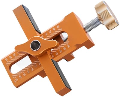 Dailygoods- Kastinstallatie Verstelbare Tool - Aluminium Legering - Kast Hardware Jig - Tijdbesparend - Ondersteuningsarm - 0-30 mm Hoogte Aanpassing - Deurmontage