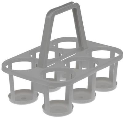 Keeeper flessendrager 'paco' voor 6 flessen, nordic-grey