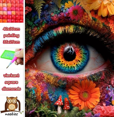 40x30cm Diamond Painting sprookjes oog (vierkant) nr 211