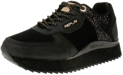 Replay Penny Local GWS63 C0160S - Damestrainers - 003-Zwart
