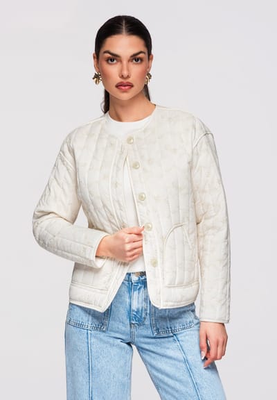 OMBRE Jas - Katoen - Lange Mouw - Knopen Ecru S