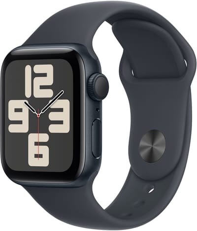 Apple Watch SE 2024 40mm Midnight Aluminium Case with Midnight Sport Band - M/L