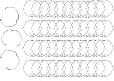 Veilige en Sterke Veerklemmen voor 50mm MR16 en GU10 Spots - 50 Stuks voor Eenvoudige Installatie en Ondersteuning