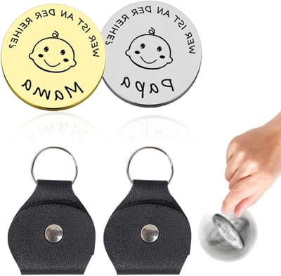 Leuke Beslissingsmunten voor Baby's, Jongens en Meisjes - Origineel Kraamcadeau, Doopgeschenk en Vader- of Moederdagcadeau