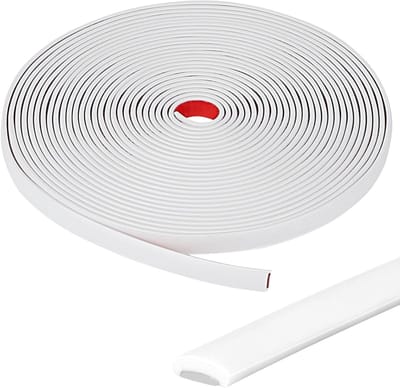 10 m Flexibele Decoratieve Moulding - Zelfklevende Witte Wandstrips voor DIY Plafond, Hoekstrip en Vloerafwerking