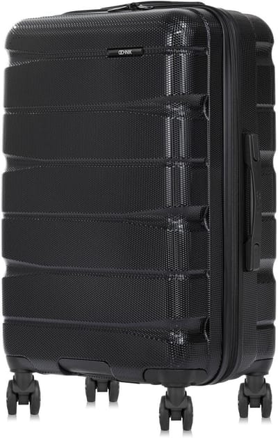 Reiskoffer - Harde Koffer - Veilig Vervoer - Lichtgewicht PC Materiaal - 68 x 44.5 x 27 cm - Zwart
