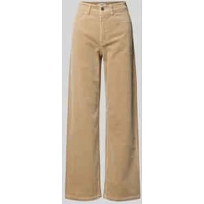 Wide leg corduroy broek van katoenmix