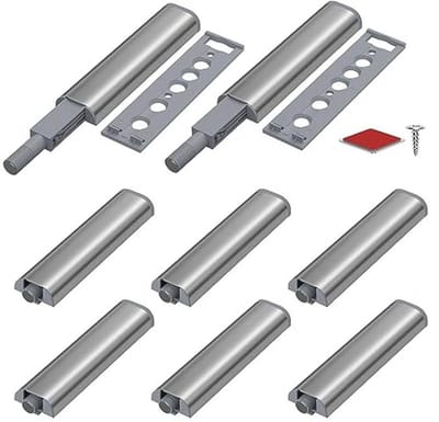 Push to Open deuropener - Drukdeuropener voor Kasten en Meubels - 8 Stuks - Magnetische Sluitoplossing voor Deuren en Laden