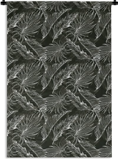 Wandkleed - Wanddoek - Palmblad - Tropisch - Design - Hawaii - 120x180 cm - Wandtapijt