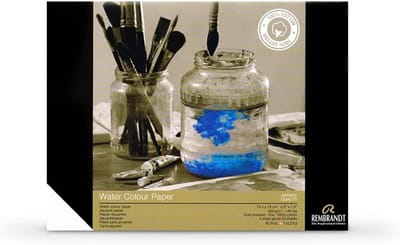 Aquarelpapier Katoen 13,5x18 cm 300 g/m² - 20 Vel Gelijmd