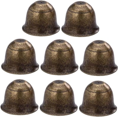 Metalen Deurbellen - Set van 8 - Winkel Entree - Creatief DIY Ontwerp - 37x37x28 mm - Koffie