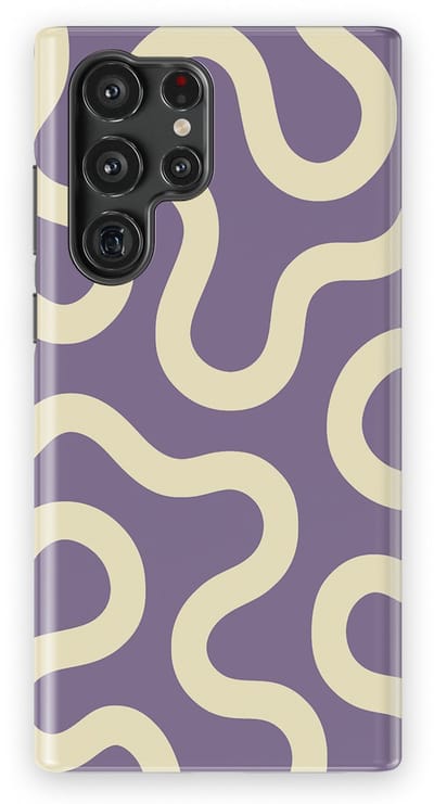 DripCase Motion Flow Tough Hoesje Samsung Galaxy S22 Ultra | Backcover met Mag | Trendy Design | Valbescherming | Pastel Path