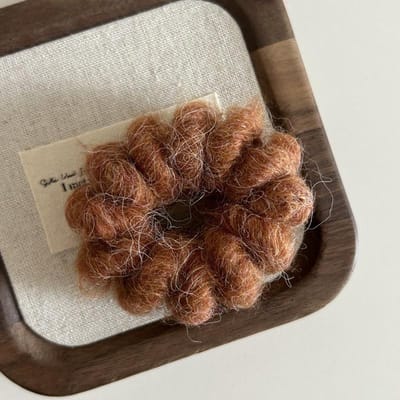 Telefoondraad Elastische Haarelastiekjes Wol Spiraalvormige Haarties Ringen Dames Pluche Paardenstaart Houder Knoop Haarbeugel Haaraccessoires bruin