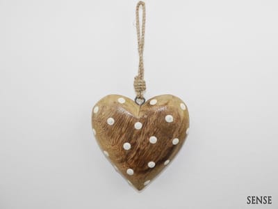 Houten hartje met touwtje- Hartje tafeldecoraie - *** 3 STUKS***