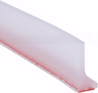 Waterdichte Douche Barrier Topper - Spatbescherming voor Badkamer, Douche Threshold en Vloersealing Strip voor Badkuip (Wit)