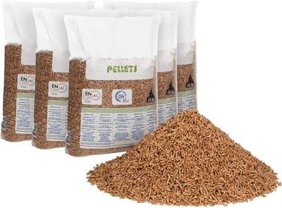 Houtpellets - Biomassa Korrels - Dierenverblijf Vulling - ENplus A1 Gecertificeerd - 15 kg zakken