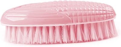 Zachte Kledingborstel - Schoonmaakborstel - Kleding en Schoenen Wassen - Maïsvorm Design - 17 cm Lengte - Roze