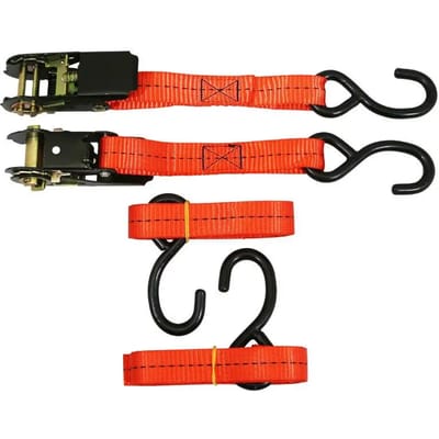Motorfiets spanband met haak en ratel P2R (x2)
