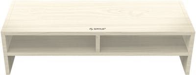 ORICO Monitorstandaard met twee opbergvakken - 50x20cm - 20kg - ergonomische houding