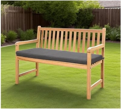 Waterdicht Zitkussen - Buiten Kussen - Terras Comfort - Afneembare Hoes - 200x40x5 cm - Donkergrijs