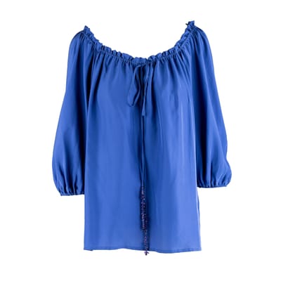 Blumarine top met geplooide hals - jaren '10